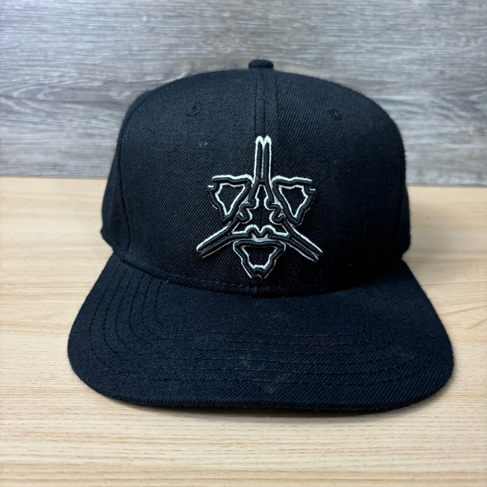 Halo Hat Cap Snapback Black Halo 2 Video Game‎ Bio Logo